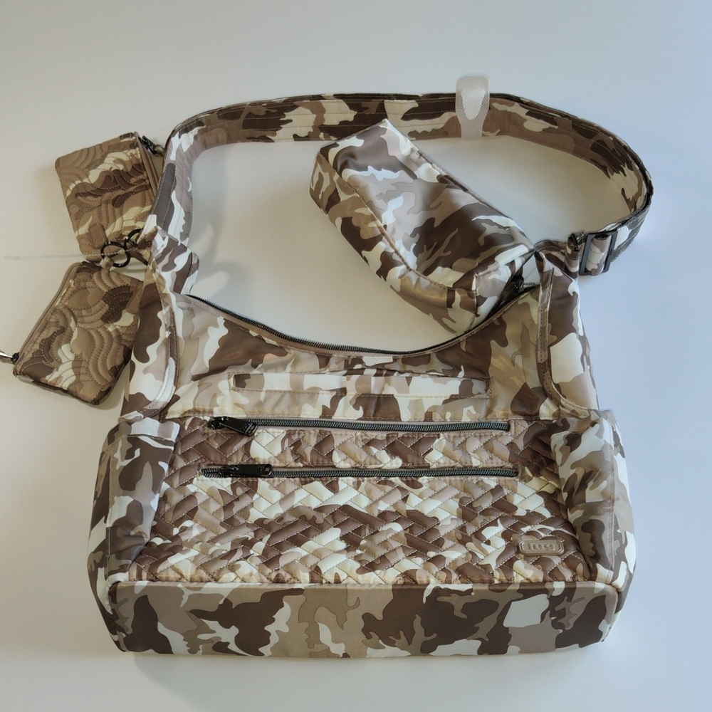 Lug Camper SE Camouflage Crossbody Bag NWOT